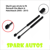 FOR RENAULT CLIO MK3 HATCHBACK 2005-2013 REAR BOOT GAS STRUTS match: 32062565 