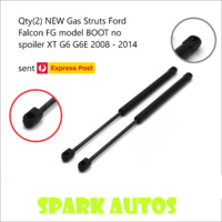 Qty(2) NEW Gas Struts Ford Falcon FG model BOOT no spoiler XT G6 G6E 2008 - 2014