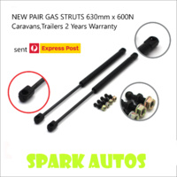 NEW PAIR GAS STRUTS 630mm x 600N Caravans,Trailers 2 Years Warranty