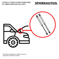 STRT000 6-2 STABILUS LIFTOMAT 963888 0200N UTE TONNEAU HARD COVER GAS STRUTS